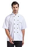 Nanxson Unisex Chef Coat Kitchen Short/Long Sheeve Chef Jacket for Men and Women CFM0001