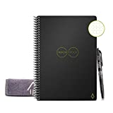 Rocketbook Smart Reusable Notebook - Dot-Grid Eco-Friendly Notebook with 1 Pilot Frixion Pen & 1 Microfiber Cloth Included - Infinity Black Cover, Executive Size (6' x 8.8'), Model Number: EVR-E-K-A