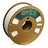 OVERTURE PLA Filament 1.75mm PLA 3D Printer Filament, 1kg Cardboard Spool (2.2lbs), Dimensional Accuracy +/- 0.03mm, Fit Most FDM Printer (White 1-Pack)