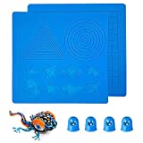 3D Printing Pen Mat - Large Silicone Mat Pattern with 4 Cartoon and Geometry Patterns Mats - 3D Pen Accessories Kit for Kids and Adults Artist 3D Printing Pen with Mat - 3D Pen Mat Drawing Tool