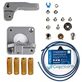 Creality Upgrade 3D Printer kit with Metal MK8 Gray Alloy Extruder + Capricorn Bowden PTFE Tubing(1M) + Bed-Level Spring 1.75mm Filament for Ender 3/3 Pro/CR-10 Series/10S/20/20 Pro Printers